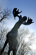 Russia, Vyborg Stock Photography. The elk statue, Vyborg, Russia.